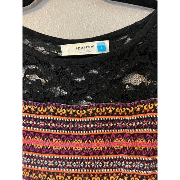 Anthropologie Sparrow Dress S Small Lace Knit Short Sleeve Cashmere Touch - Picture 6 of 8